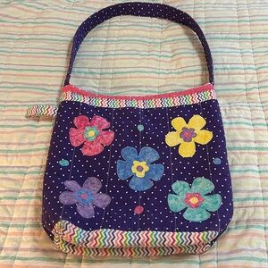 Cute handmade flower tote